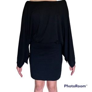 Black Long Sleeve Mini Dress Size Medium